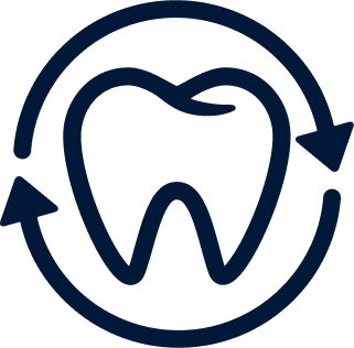 Tooth restoration icon