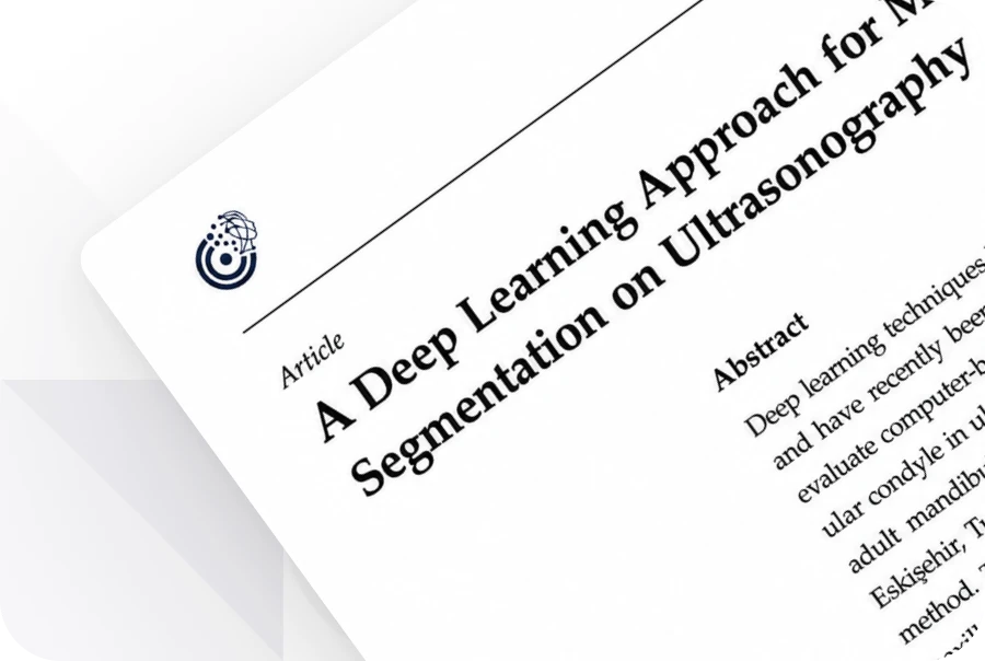 Ultrasonografi Üzerinde Mandibular Kondil Segmentasyonu için Derin Öğrenme Yaklaşımı