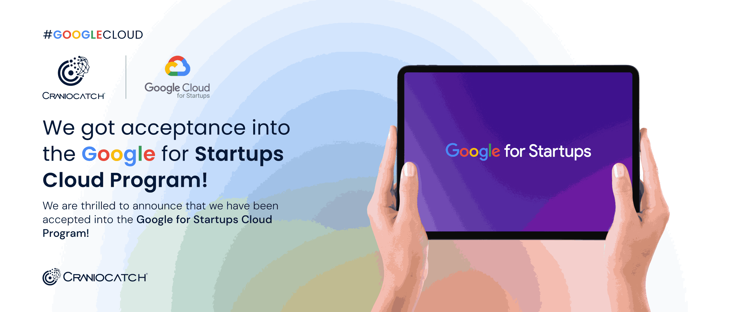 Şirketimiz Google for Startups Bulut Programına kabul edildi.