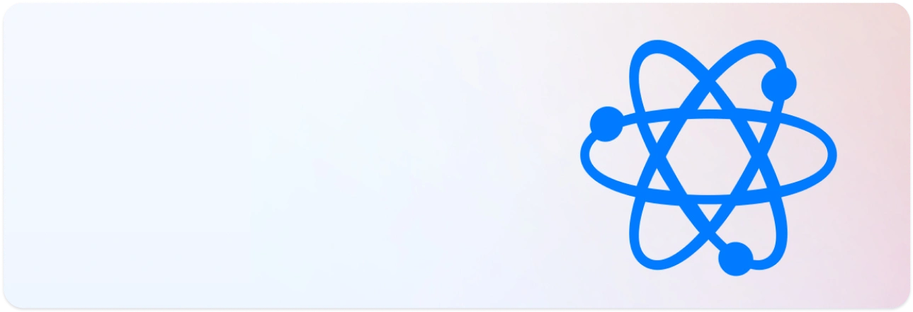 Atom icon symbolizing research and innovation
